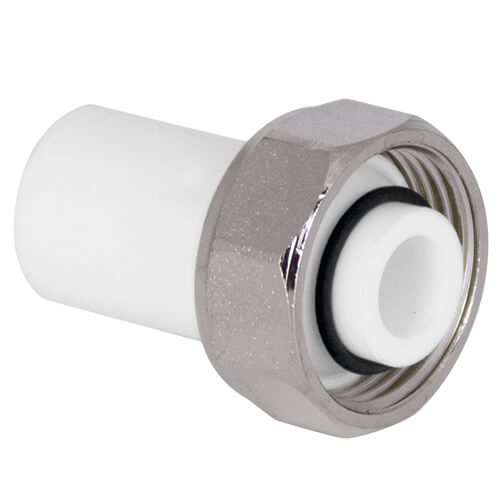 PP-R TEBO штуцер с накидной гайкой евроконус D20 х 3/4"